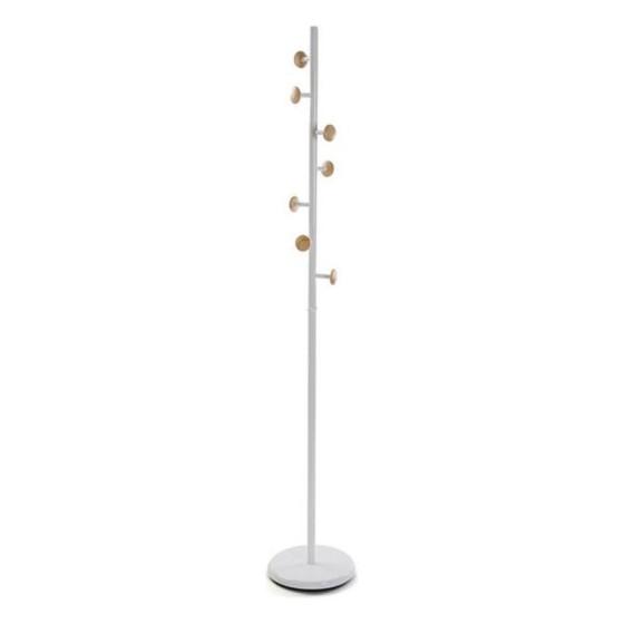 Porte-manteau Métal (28 x 170 x 28 cm) Blanc