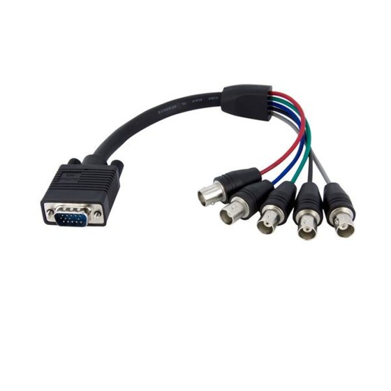 Adaptateur VGA Startech VGABNCMF1            BNC coaxial Noir