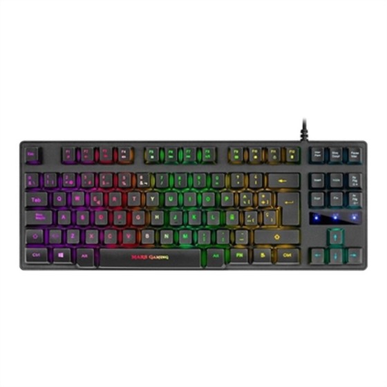Clavier pour jeu Mars Gaming MKTKLES LED RGB