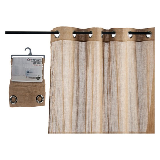Rideaux Beige Polyester Lin...