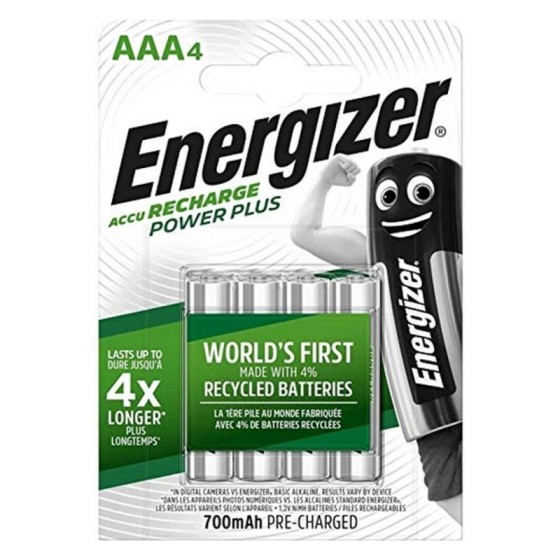 Piles Rechargeables Energizer AAA-HR03 AAA HR03 700 mAh Noir