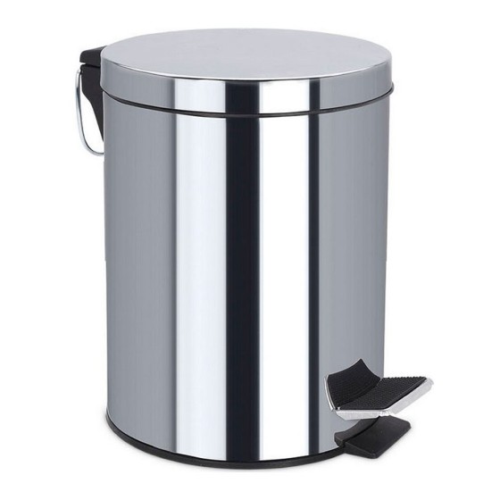 Poubelle Confortime Avec pédale Métal 5 L