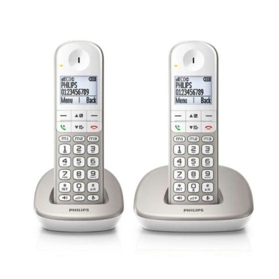 Téléphone Sans Fil Philips XL4902S/34 1,9" 550 mAh GAP (2 pcs) Blanc