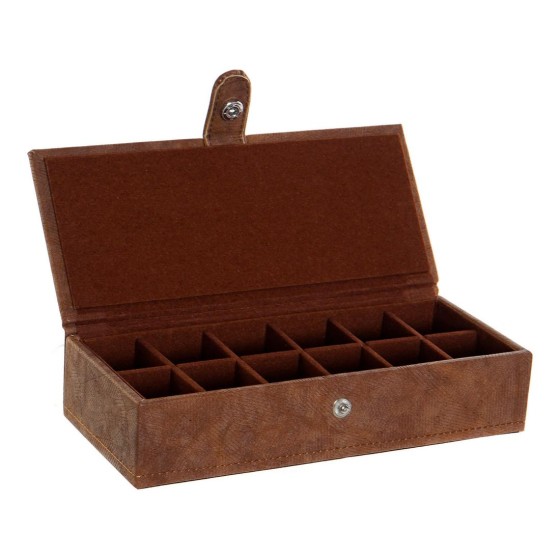 Boîte à bijoux DKD Home Decor Polyuréthane Vintage Bois MDF (21 x 9 x 5 cm)