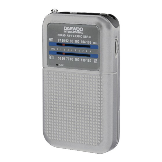 Radio Transistor Daewoo DRP-8 AM/FM