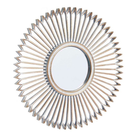 Miroir mural Doré Blanc Plastique (25 x 1,5 x 25 cm) (3 pcs)