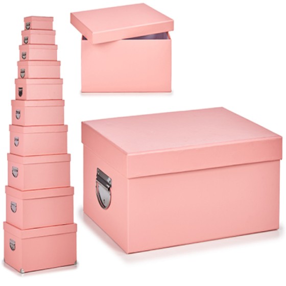 Boîte Multiusage Carton Métal 10 (33 x 23 x 47	 cm) (10 Pièces)