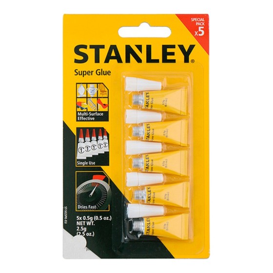 Adhésif instantané Stanley 5 unités Séchage rapide