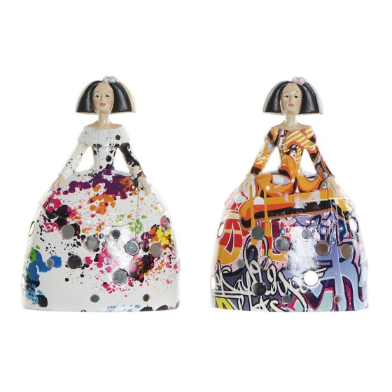 Figurine Décorative DKD Home Decor Résine (2 pcs) (11 x 7 x 17 cm)