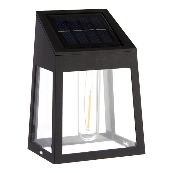 Lampe Solaire Noir Plastique (6,6 x 13 x 9,3 cm)