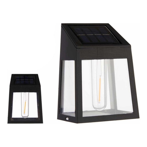 Lampe Solaire Noir Plastique (6,6 x 13 x 9,3 cm)