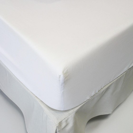 Drap housse Naturals Blanc (Lit 1 persone)