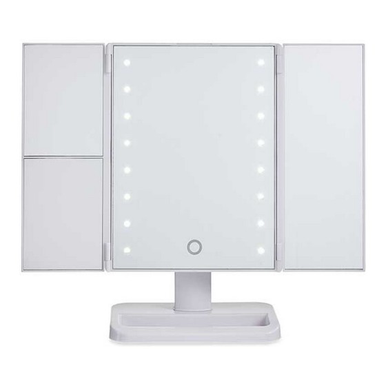 Miroir Grossissant avec LED 1x 2x 3x Blanc (34,7 x 11,5 x 29 cm)