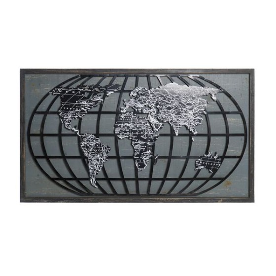 Décoration murale DKD Home Decor Métal Loft (122 x 4 x 70 cm)