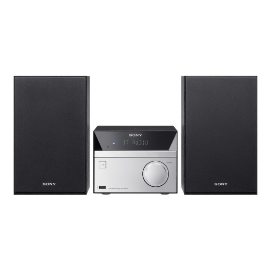 Mini Hifi Sony CMT-SBT20B 12W