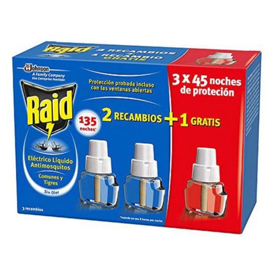 Recharge anti-moustiques Raid (3 uds)