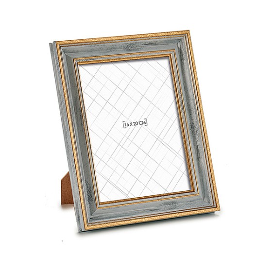 Cadre photo Doré (2 x 26 x 21 cm) (15 x 20 cm)
