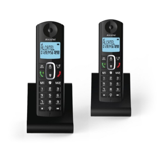 Téléphone Sans Fil Alcatel F685 DUO Sans fil 2 uds Noir