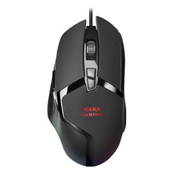 Souris Gaming avec LED Mars Gaming MMGX RGB 10000 dpi 60 ips Noir