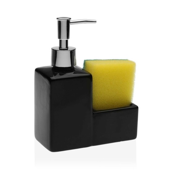 Distributeur de Savon Noir Tampon à récurer (13 x 6 x 16,5 cm)