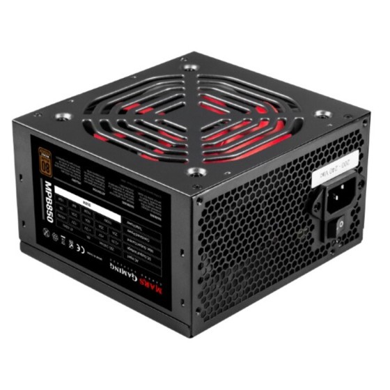 Bloc d’Alimentation Mars Gaming MPB850 ATX 850W 15W ATX Ø 12 cm Noir/Rouge 850 W 150 W 6W Oui 792 W