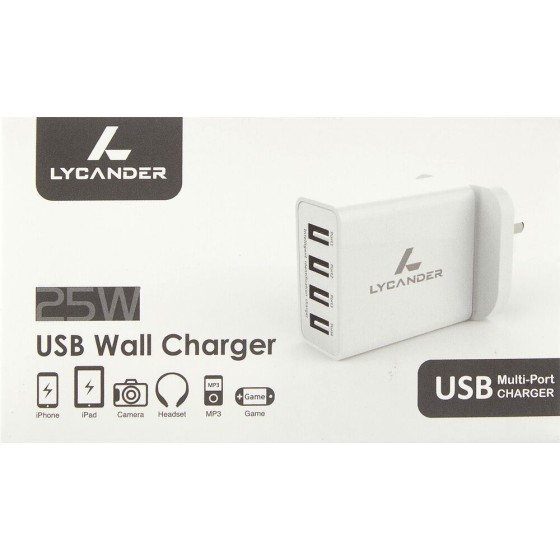 Fiche secteur Lycander LPS4UK Anglais USB (Reconditionné A+)