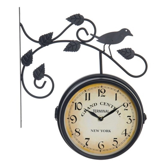 Horloge Murale DKD Home Decor Noir Métal (31 x 9 x 58 cm)