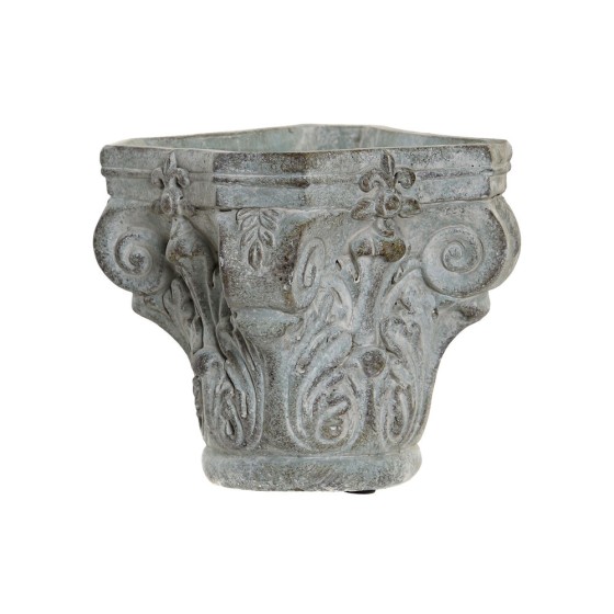 Cache-pot DKD Home Decor Gris Ciment (17 x 17 x 16 cm)