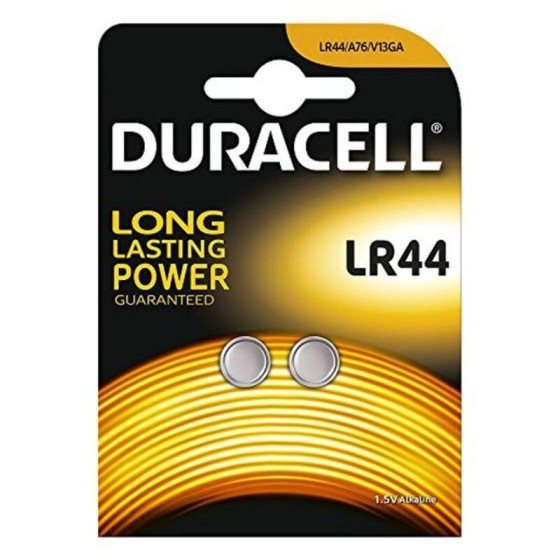 Piles Bouton Alcalines DURACELL DRBLR442 LR44 1.5V (2 pcs) (LR44)