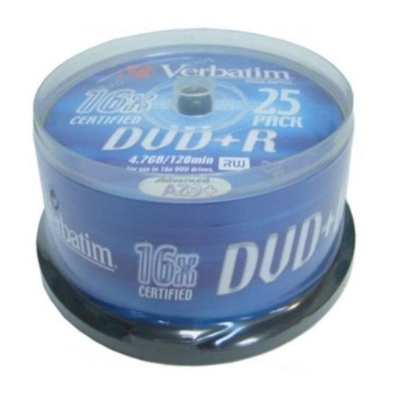 DVD+R Verbatim 43500 16x 25...