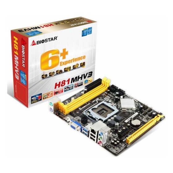 Carte Mère Biostar H81MHV3 mATX DDR3 LGA1150