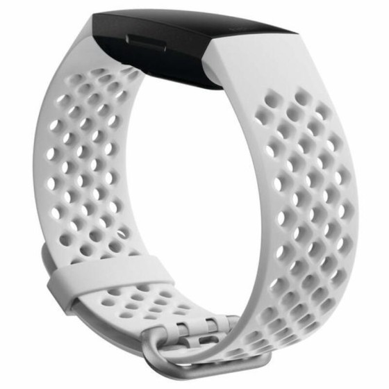 Sangle Fitbit CHARGE 4 FB168SBWTS Blanc Silicone
