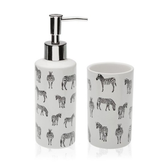 Ensemble de Bain Zebra Céramique