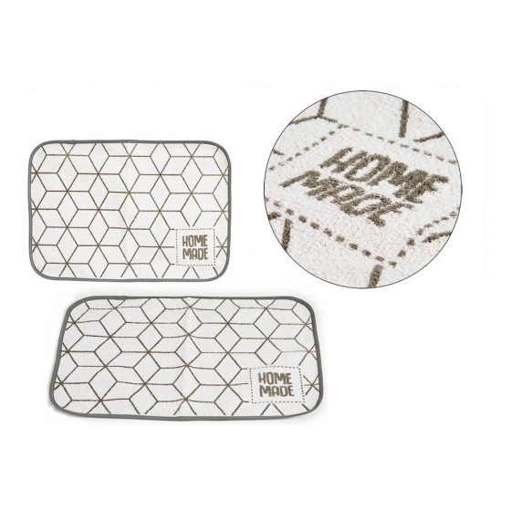 Set de table Homemade Gris Blanc (33 x 0,3 x 48 cm)