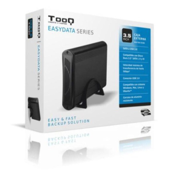 Boîtier Externe TooQ TQE-3526B HD 3.5" SATA III USB 3.0 Noir