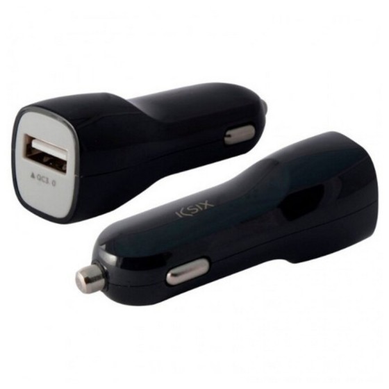 Chargeur de voiture KSIX BXCRUSB3Q 12-24 V USB Noir