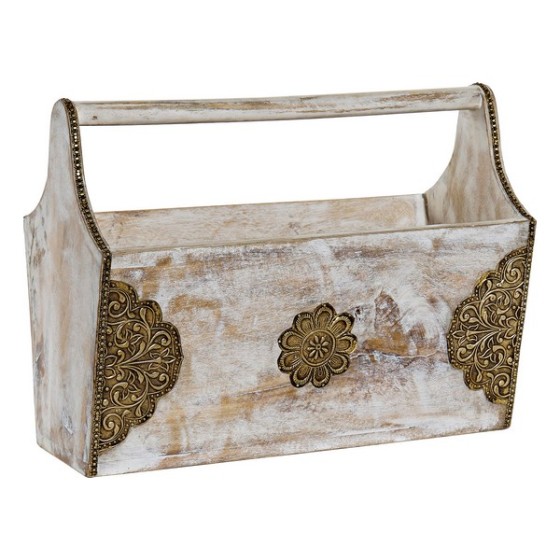 Porte-revues DKD Home Decor Bois de manguier (40 x 19 x 30 cm)
