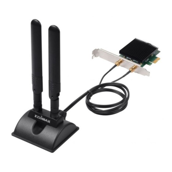 Adapteur réseau Edimax EW-7833AXP 5 GHz Bluetooth Noir