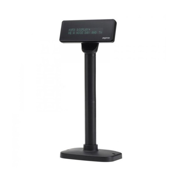Afficheur pour TPV approx! appVFD01 7" USB Noir