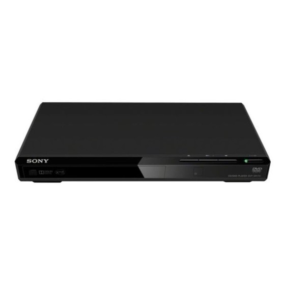 Lecteur de DVD Sony DVP-SR170B Noir