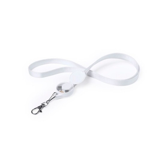 Cordon Chargeur avec USB-C, Micro USB et Ligthning 146145 Blanc