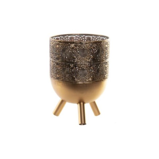 Cache-pot DKD Home Decor Métal Ethnique (19 x 19 x 28 cm)