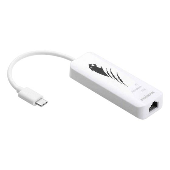 Adaptateur USB vers Ethernet Edimax EU-4307 2.5 Gbps USB-C Blanc