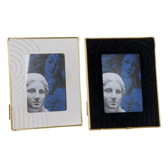 Cadre photo DKD Home Decor Bois Flocage (2 pcs) (13 x 18 cm)