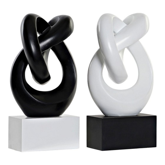 Figurine Décorative DKD Home Decor Moderne Abstrait Résine (2 pcs) (15 x 14 x 25 cm)