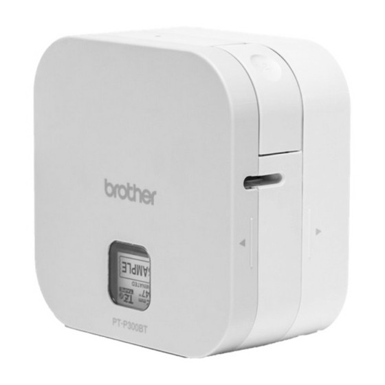 Imprimante pour Etiquettes Brother PTP300BT Cube 180 dpi 20 mm/s Blanc