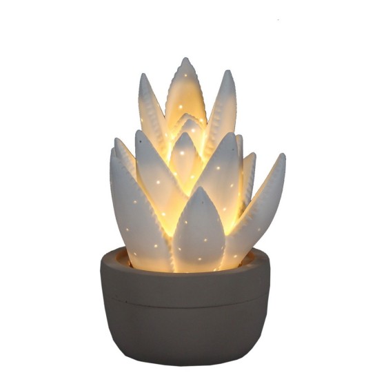 Lampe de bureau Plante Porcelaine