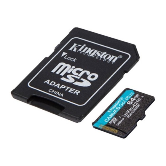 Carte Mémoire Micro SD avec Adaptateur Kingston SDCG3 Noir