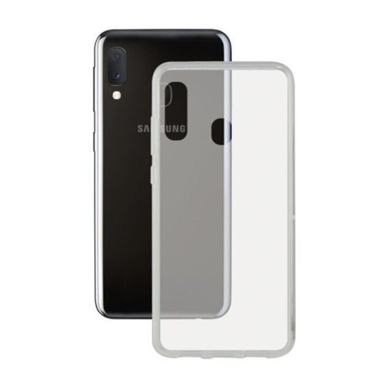 Housse pour Mobile avec Bord en TPU Samsung Galaxy A20s KSIX Flex