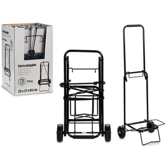 Chariot Multi-usages Noir Acier (29 x 84 x 25 cm)